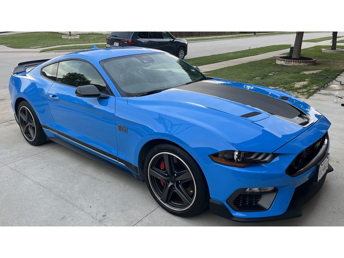 Ford Mustang Mach 1 — Grabber Blue ceramic shine